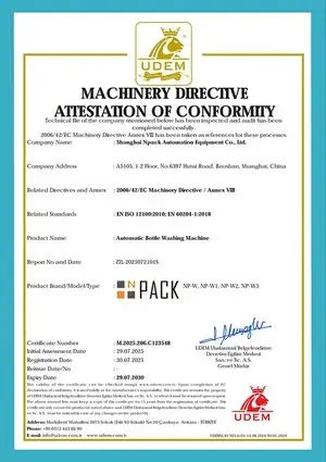 Enjuagadora de botellas con certificado CE