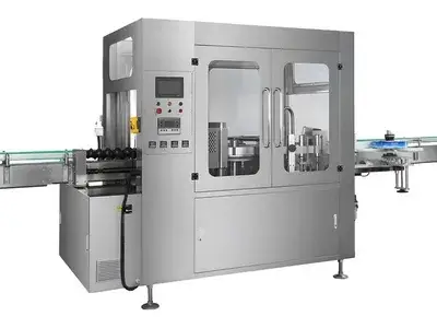 Etiquetadora automática con pegamento termofusible